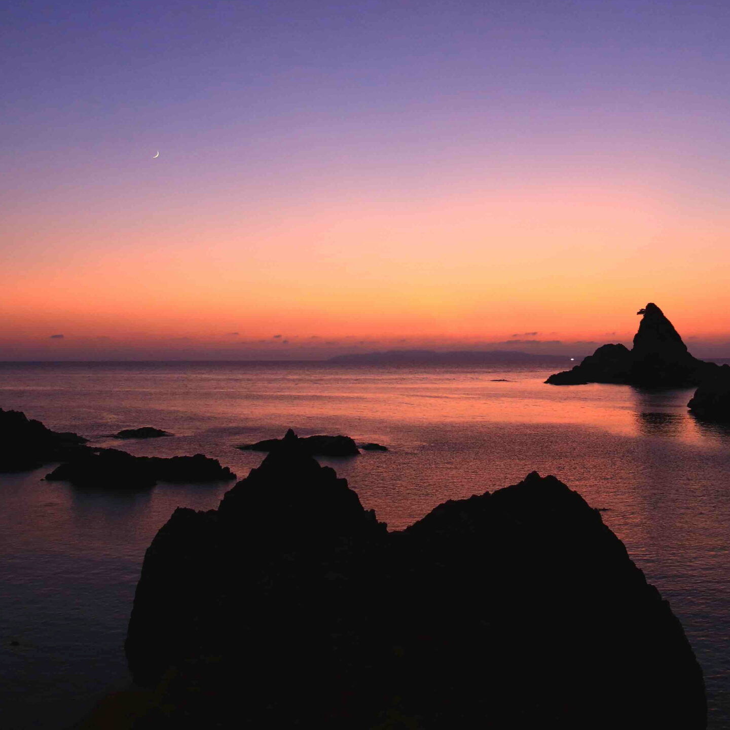 笹川流れの夕景美