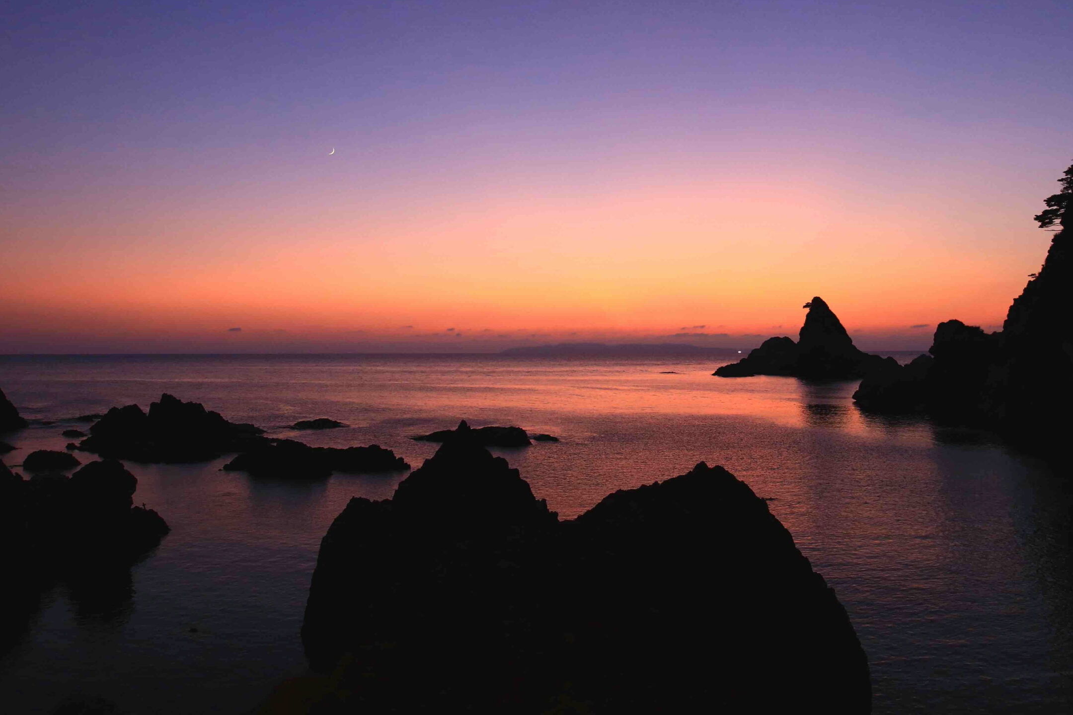 笹川流れの夕景美